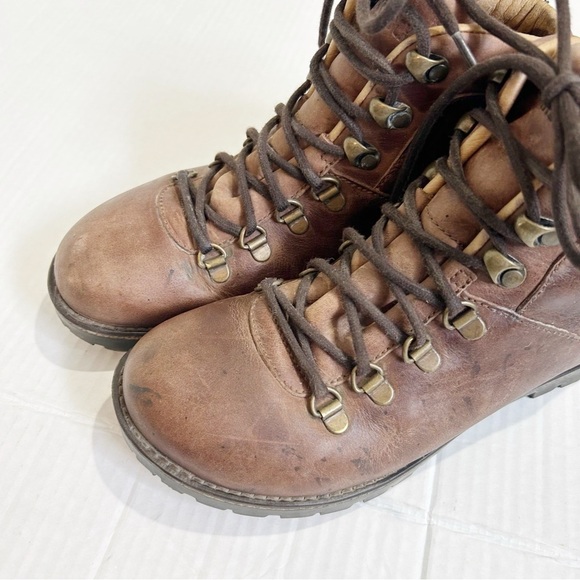 Birkenstock Jackson Boot Natural Nubuck Leather Brown Size 37 E Size 6 or 6.5 N - Picture 2 of 16